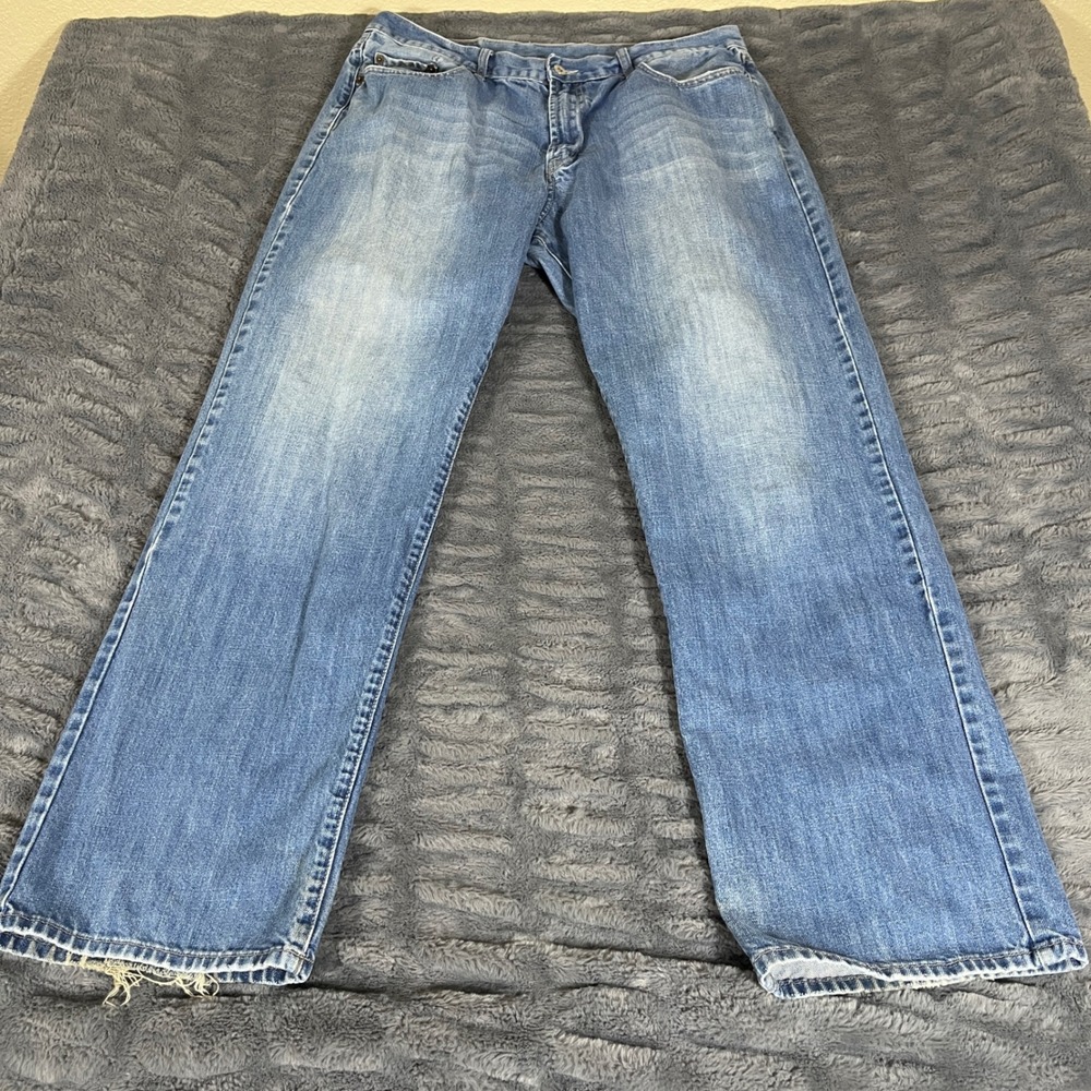 Lucky Brand Mens Relaxed Straight Leg Jeans Blue Medium Wash 38 Inseam‎ 38x32
